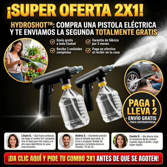 HydroShot™ Pistola Pulverizadora LLEVA 2X1
