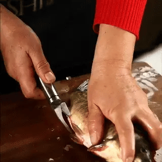 PRO KNIFE Pelador de camarones multiusos