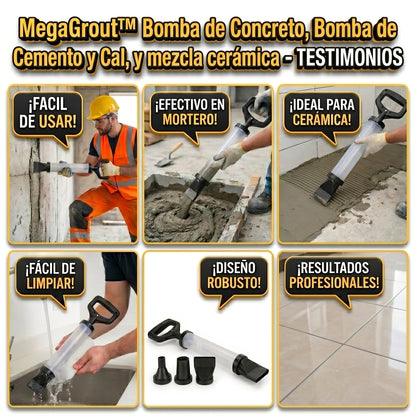 MegaGrout™ bomba de trabajo