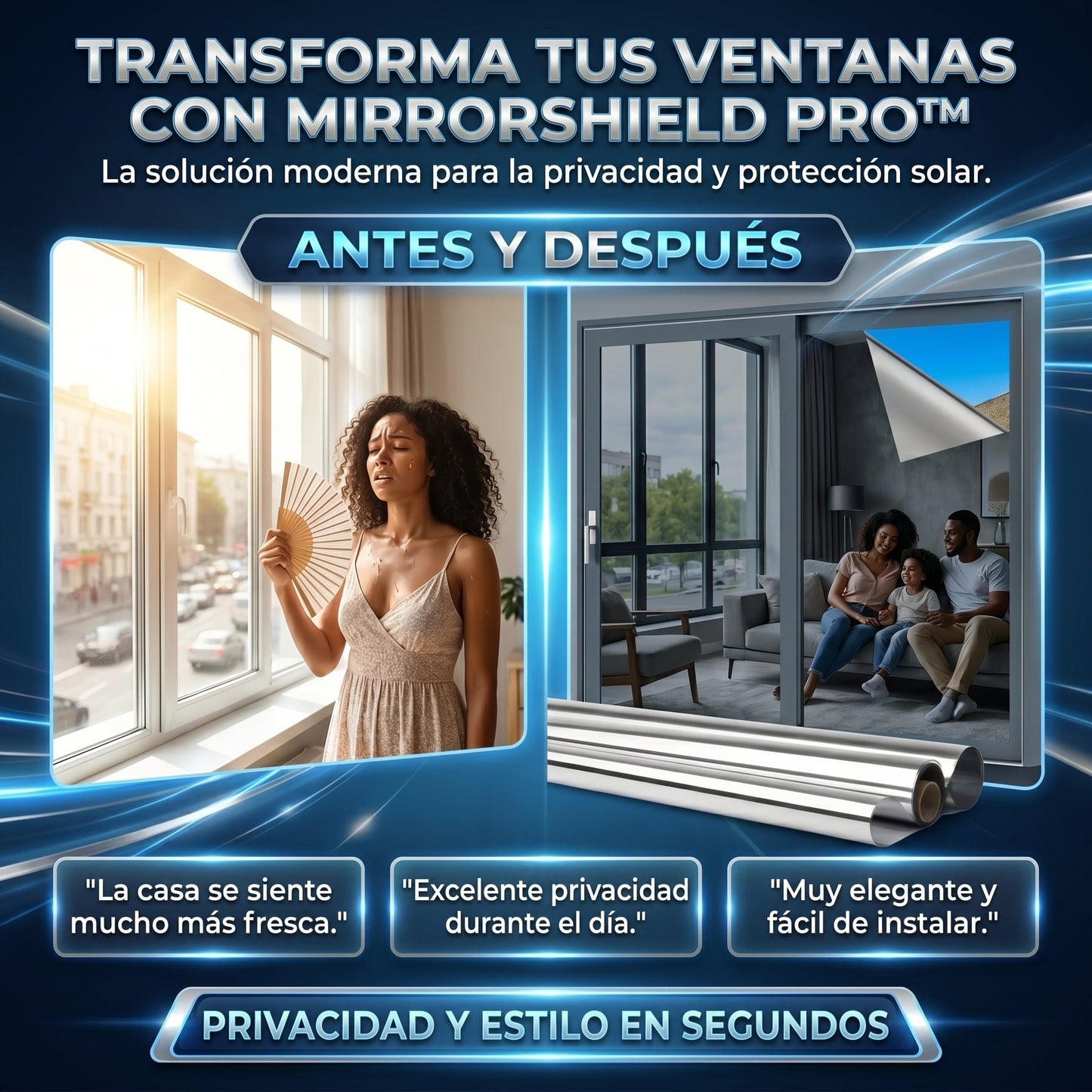 MirrorShield PRO™ Pelicula ,50m x 5m
