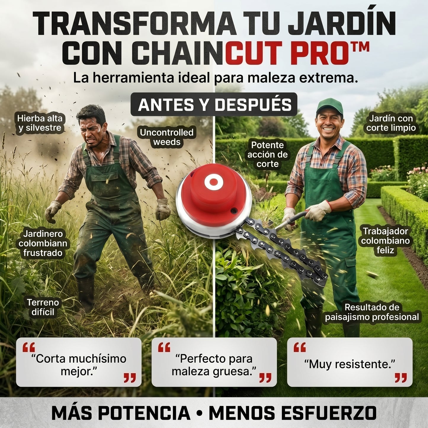 ChainCut PRO™ Cabezal de cadena para guadaña