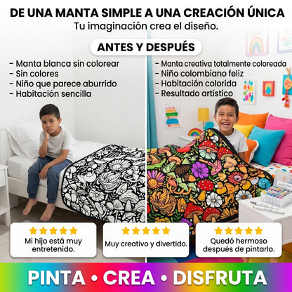 ColorBlanket™ DIY Manta Para Colorear