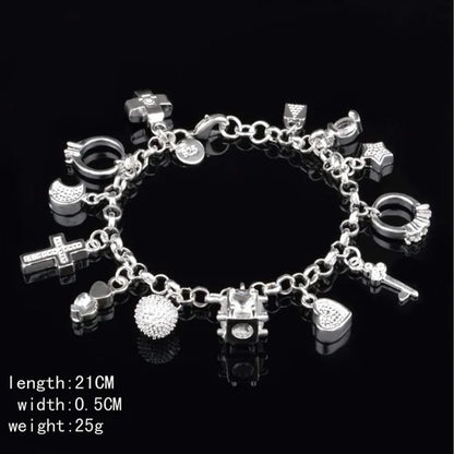 Amatista™ — Pulsera de Plata 925 con 13 Amuletos (2x1 Limitado)